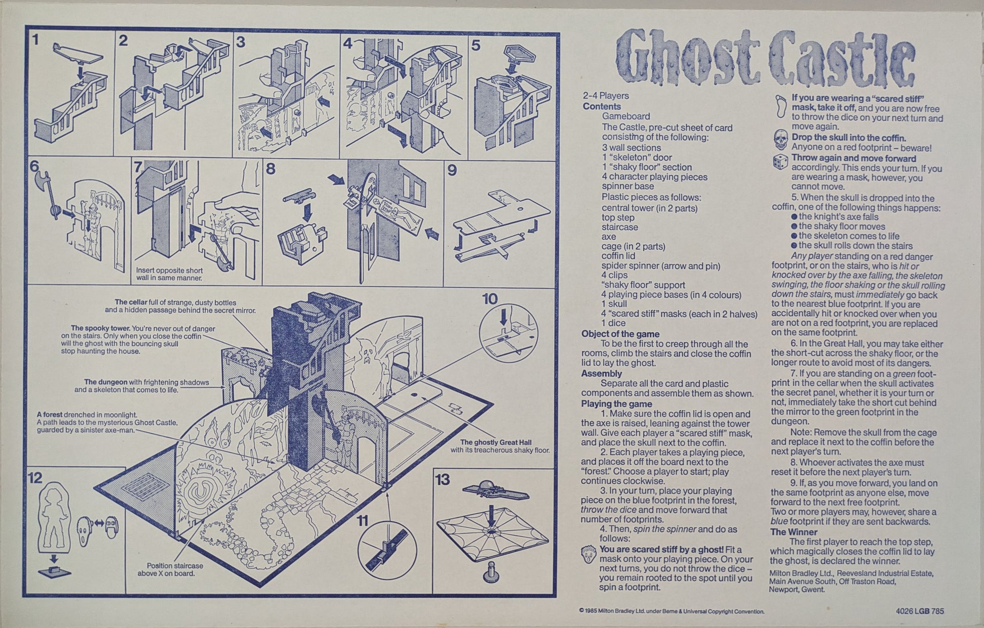 Ghost Castle (1985) Rules – How to Brave the Haunted Tower