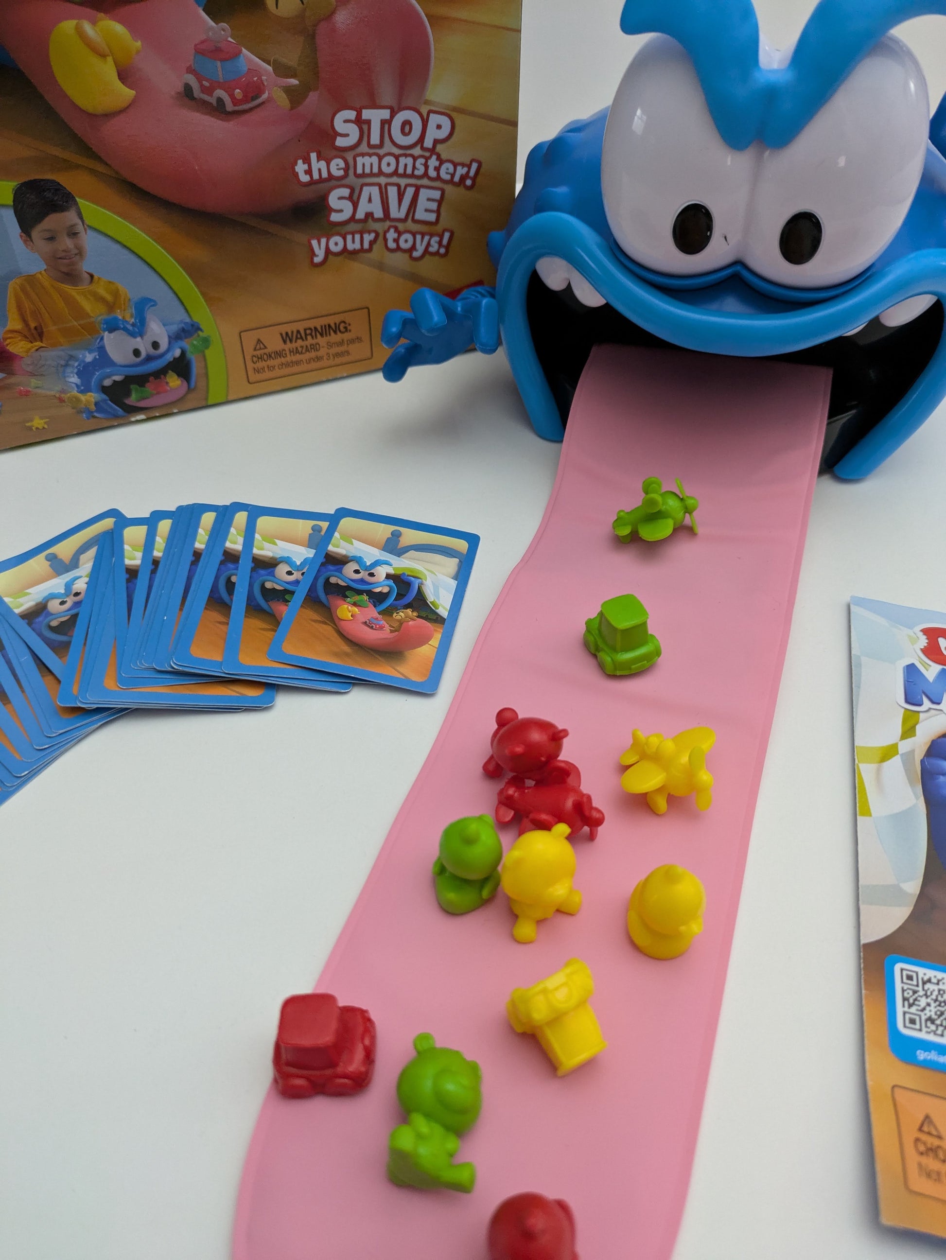 Gobble Monster (2021) is the fast and funny kids’ game where the monster might gobble your toys at any moment!