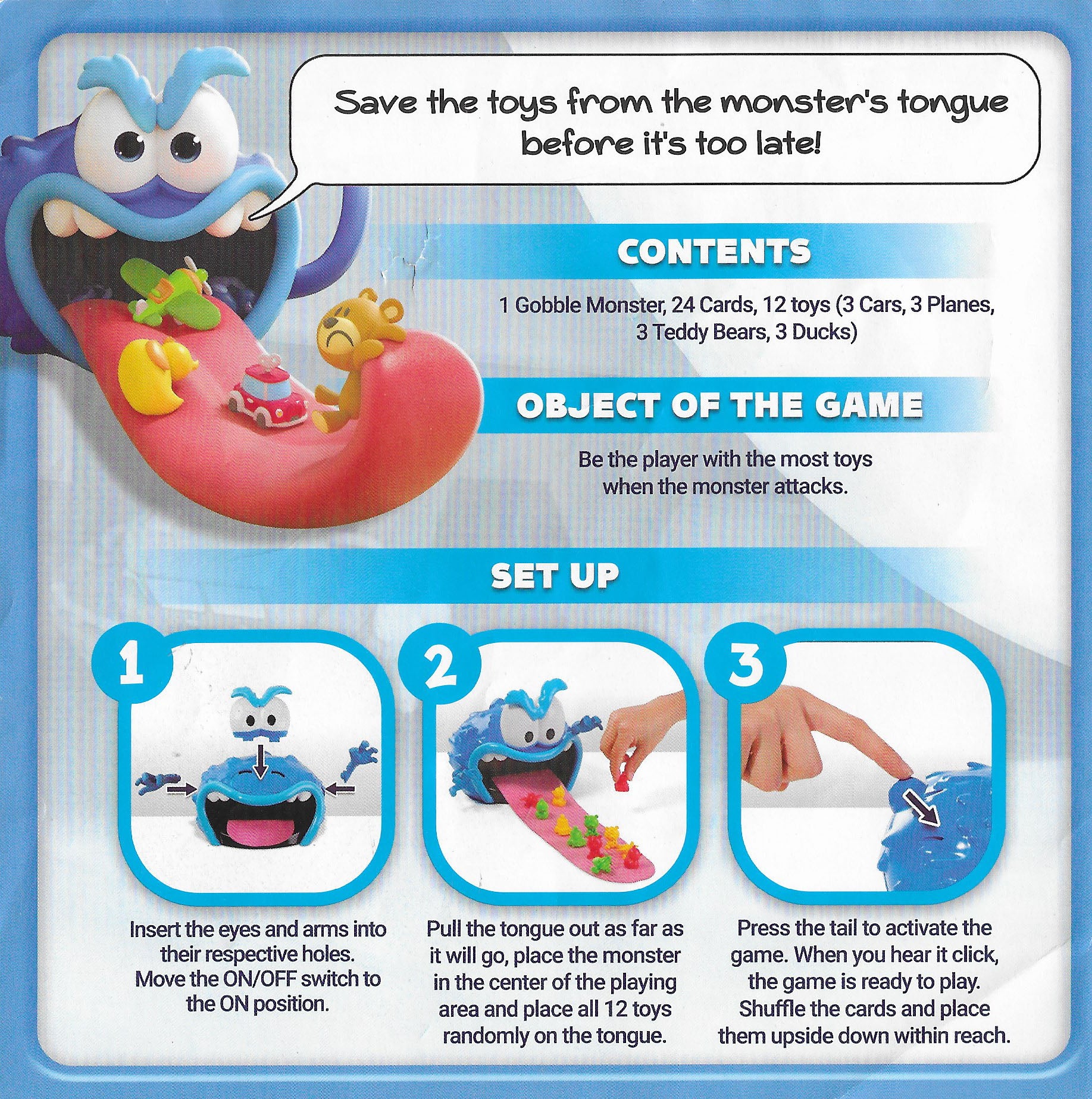 Gobble Monster (2021) is the ultimate race to grab the most toys before the monster gobbles them up!