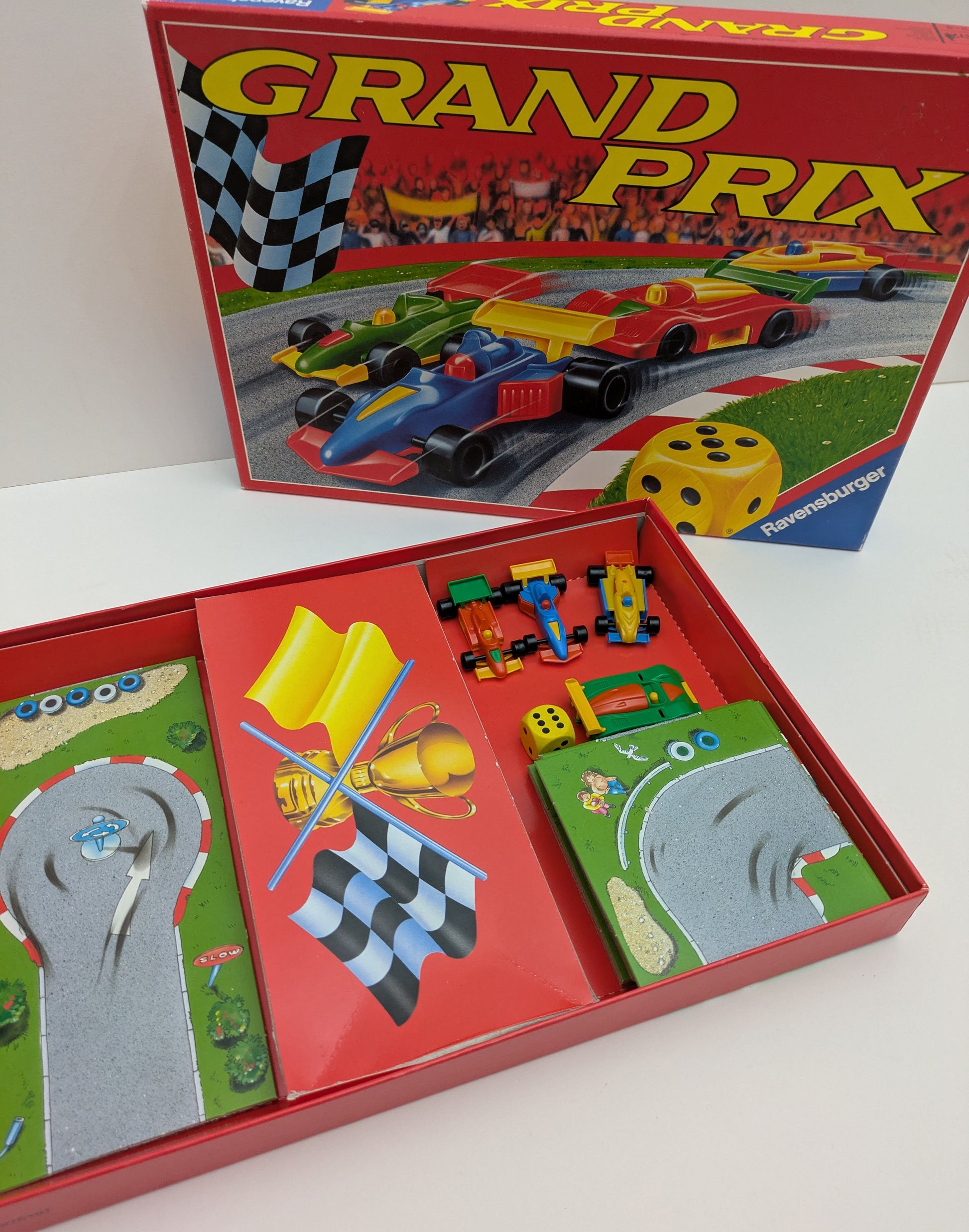 Grand Prix (1998) is the exciting racing game where you build the track as you go.