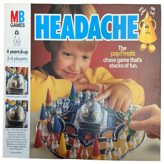 Headache (1989) – The Classic Cone Stacking Strategy Game by MB