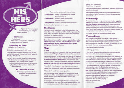 His and Hers (2011) is packed with funny questions and playful rivalry – perfect for parties.