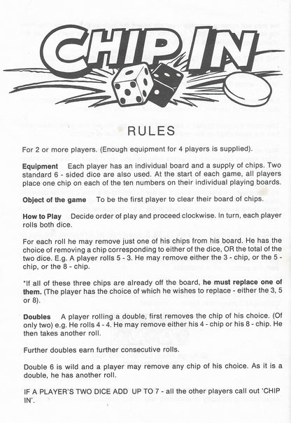 How to Play Chip In – Step-by-Step Game Instructions