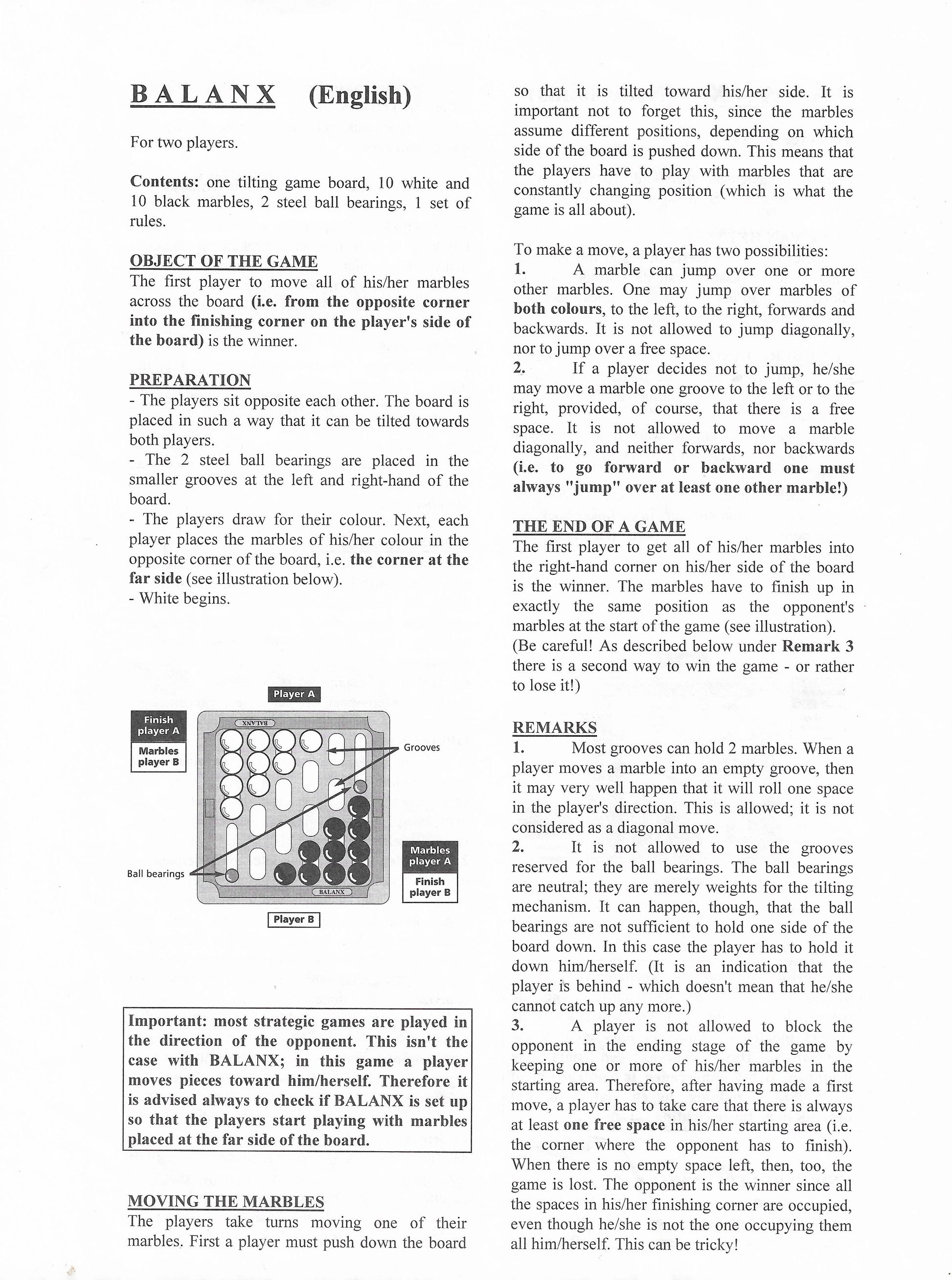 How to play Balanx (1993) jump, slide, or shift your marbles across the board – but keep it balanced!