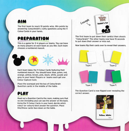 How to play Colour Brain – Disney (2019) step by step rules guide
