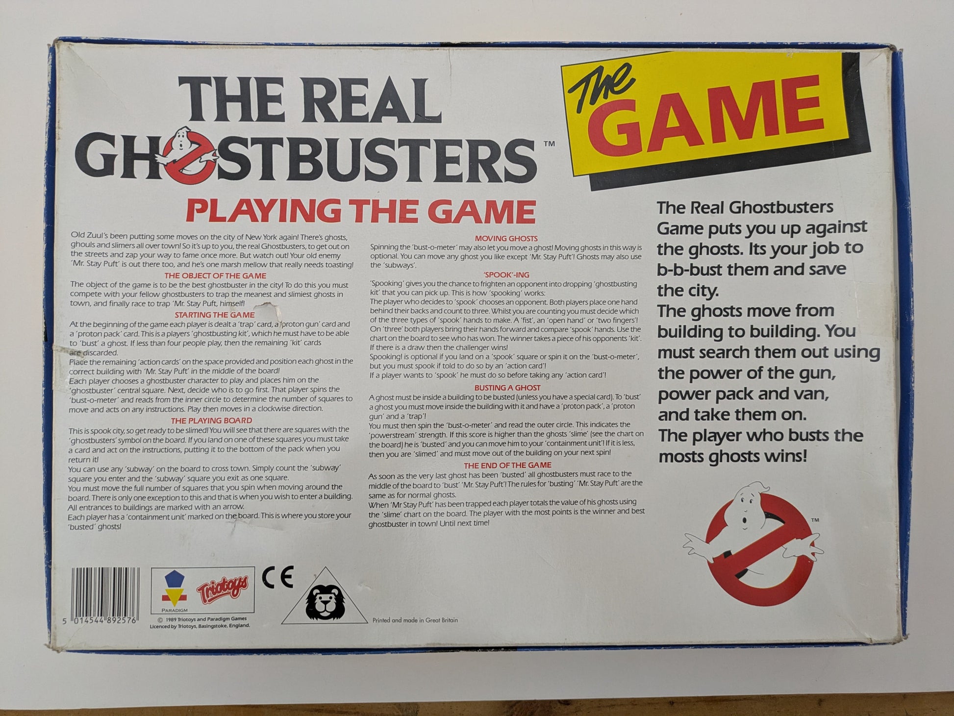 If bustin' makes you feel good, then The Real Ghostbusters (1989) is the board game you need in your life!