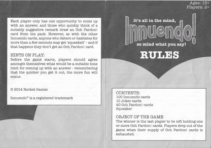 Innuendo (2014) – Back of the Box Witty, Naughty, and Totally Entertaining