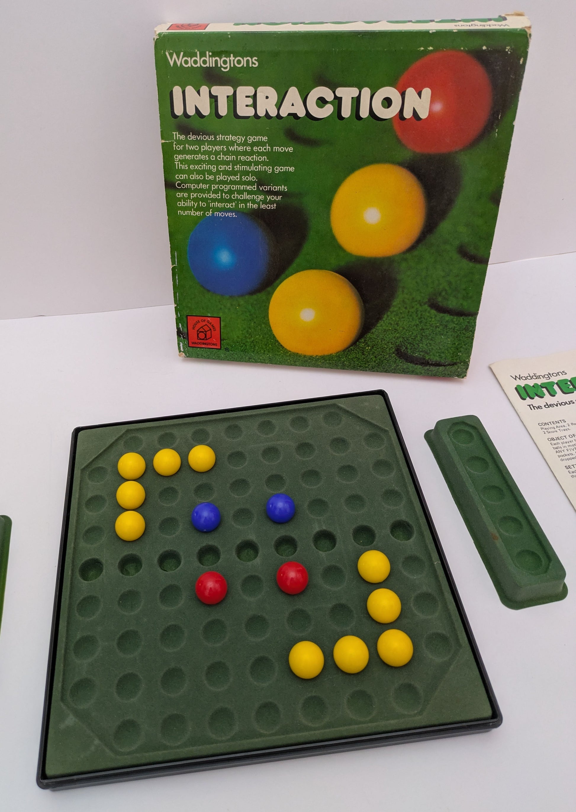Interaction (1978) – A Retro Board Game of Tactics, Cue Balls, and Strategy