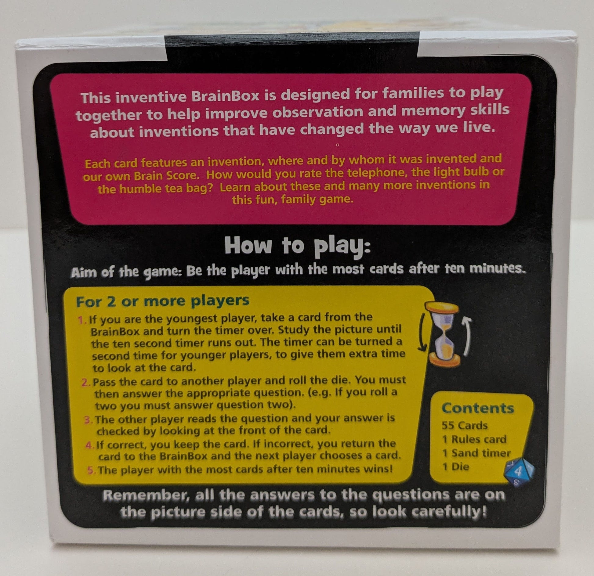 Inventions – BrainBox (2012) Trivia Game Packed with Fascinating Facts