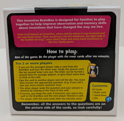 Inventions – BrainBox (2012) Trivia Game Packed with Fascinating Facts