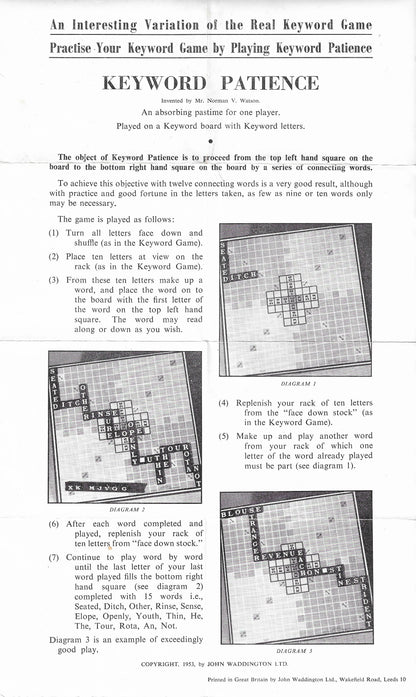 Keyword (1953) – the original word game that brings family and friends together.