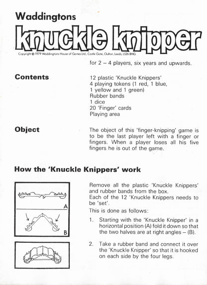Knuckle Knipper (1979) Rules – How to Set Up and Play This Retro Classic