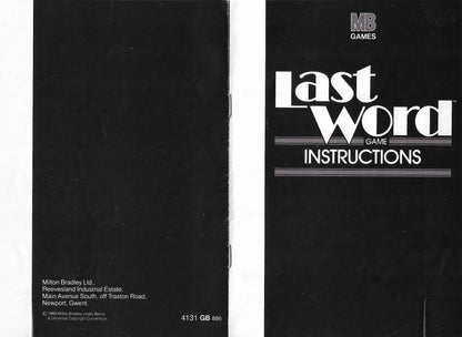 Last Word (1986) is a must-play for anyone who loves classic word games and clever competition.