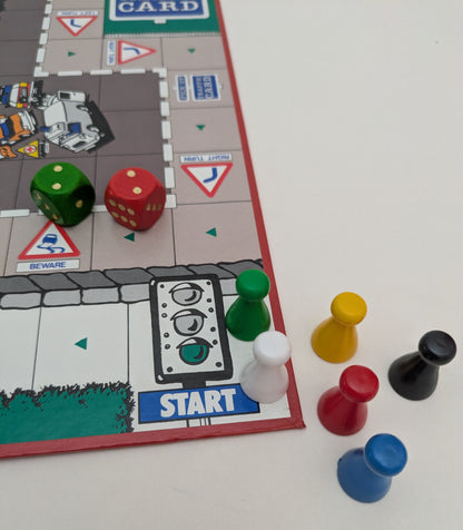 Learn and play with Keep Safe in Traffic (1970s) a retro educational game