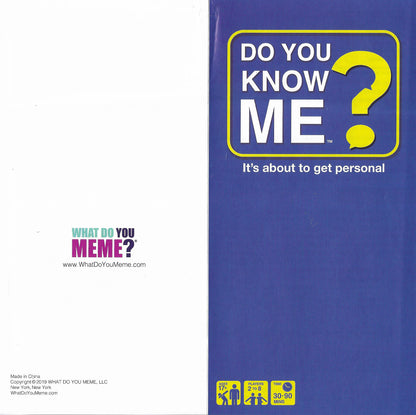 Learn how to play Do You Know Me (2019) with the complete rules and instructions made simple.