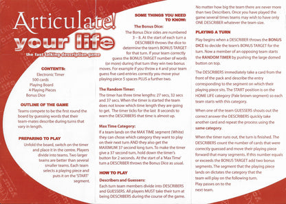 Learn the Rules for Articulate Your Life (2011) – How to Play Guide
