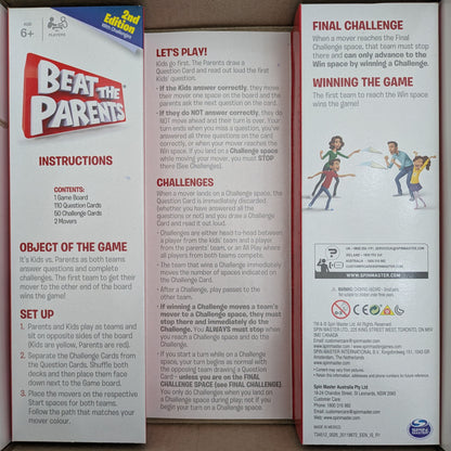 Learn the Rules of Play for Beat the Parents 2nd Edition (2017)