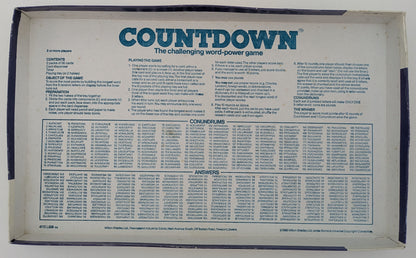Learn the official rules of play for Countdown (1986) and master the conundrums.