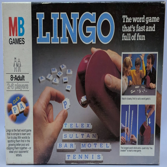 Build words, steal words, and win with Lingo (1982)!
