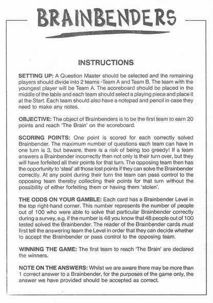 Master the Rules of Brainbenders (2005) – It’s All About Brains, Bets, and Brilliant Answers.