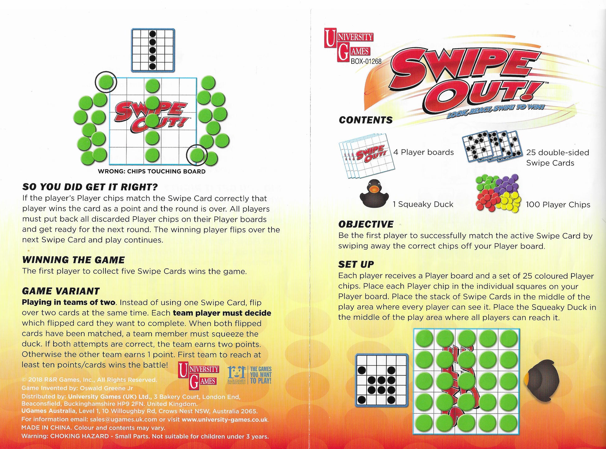 Match the Card and Squeeze the Duck in Swipe Out! (2018)
