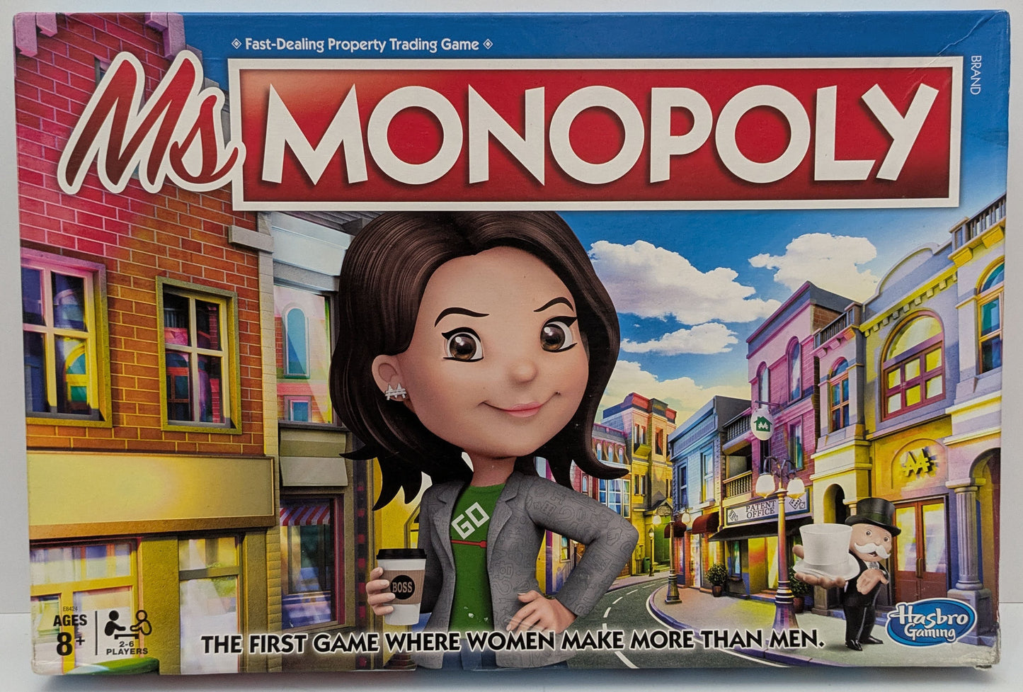Ms Monopoly (2019) is a tabletop game that blends luck, planning and financial choices