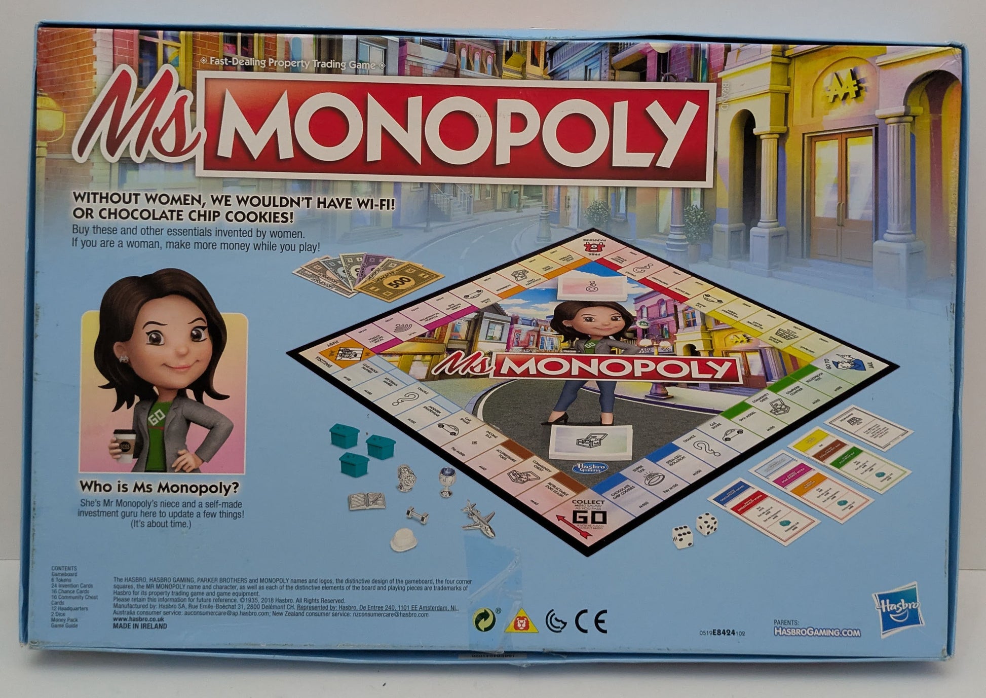 Ms Monopoly (2019) works well for family game nights and longer play sessions