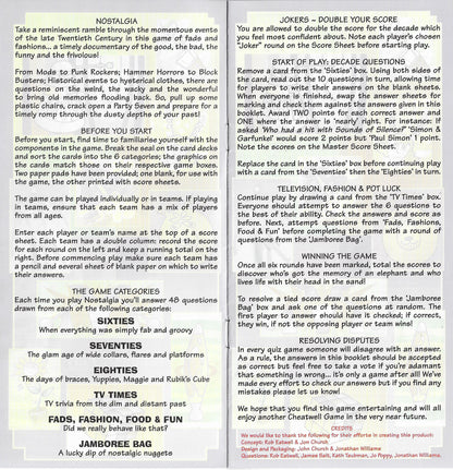 Nostalgia (2006) rules overview – from decade questions to winning the game