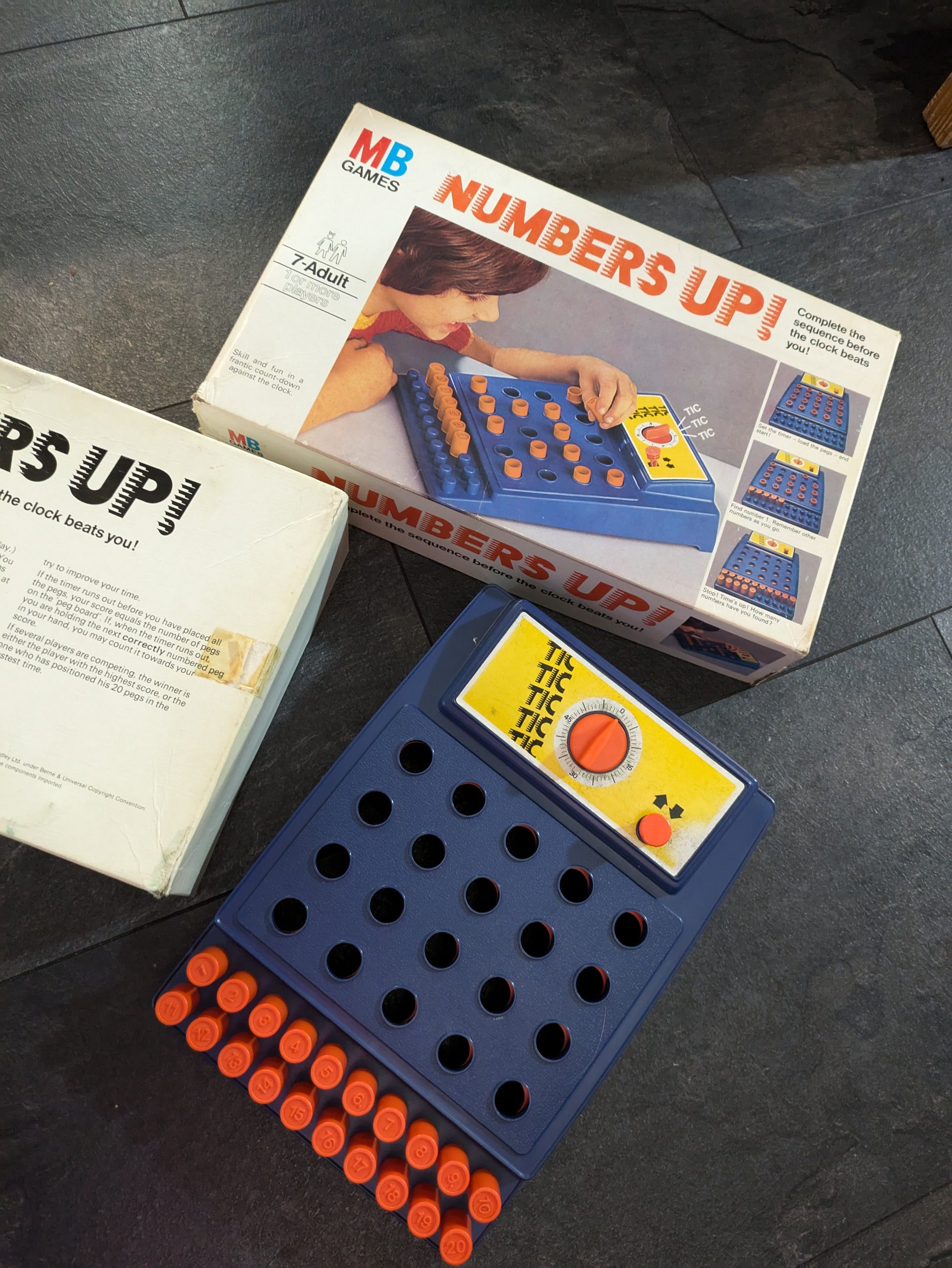 Numbers Up (1973) Game Rental - Test Your Memory & Speed