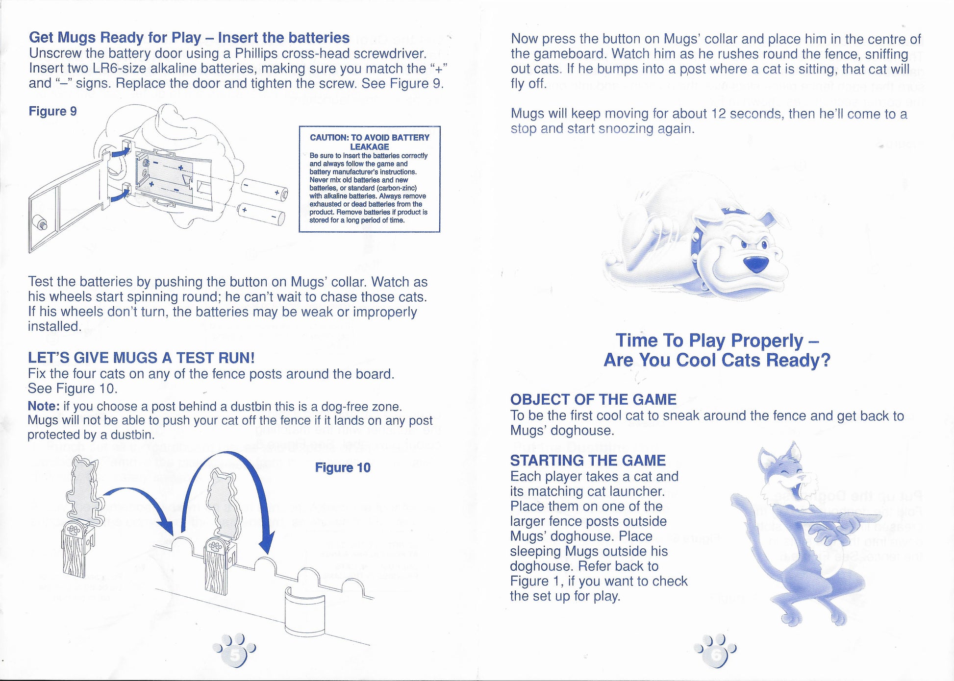 Official Fraidy Cats (1995) Rules — Be the First Cat Back to the Doghouse!