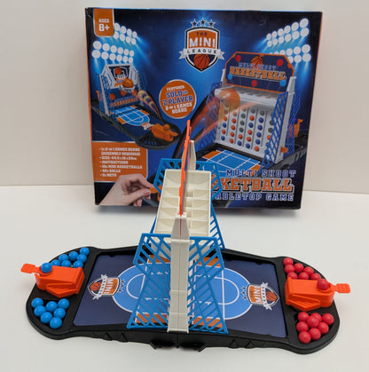 Two games in one – aim for the hoop or get four in a row for nonstop fun."