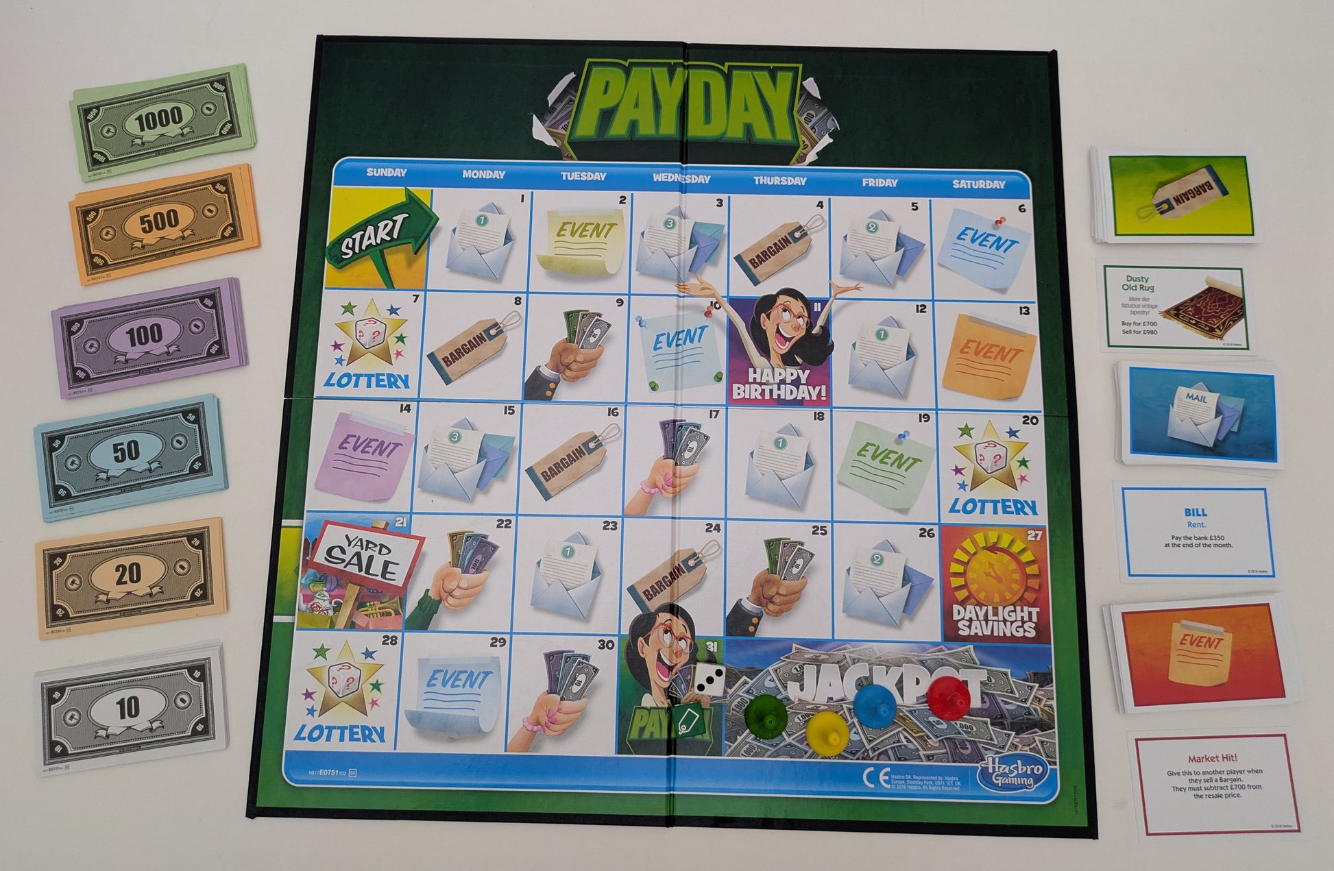 Payday (2016) is a classic money-themed board game based on everyday life.
