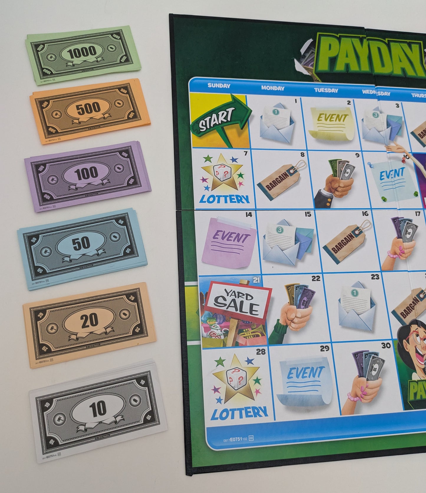 Payday (2016) is a family board game focused on managing money and events.
