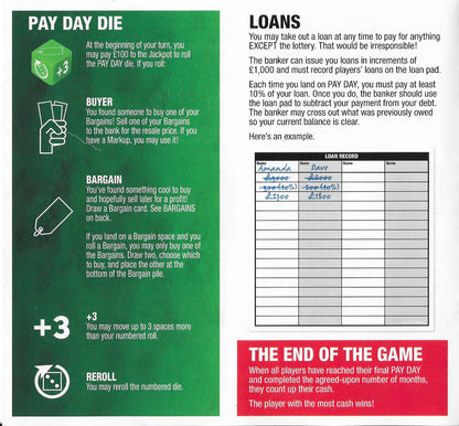 Payday (2016) rules describe how the game ends and how the winner is decided.