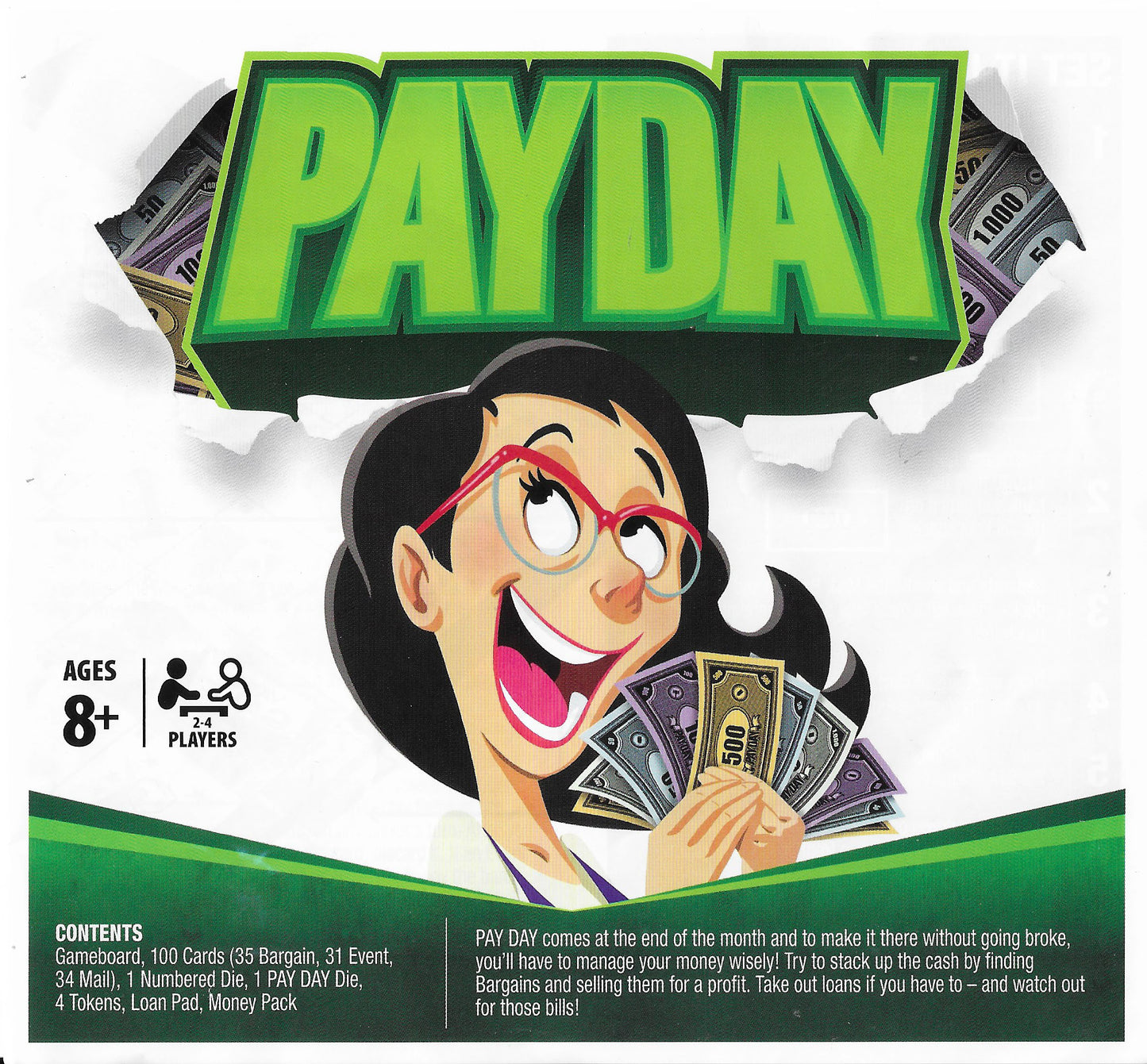 Payday (2016) rules explain how players move, roll dice and take actions.