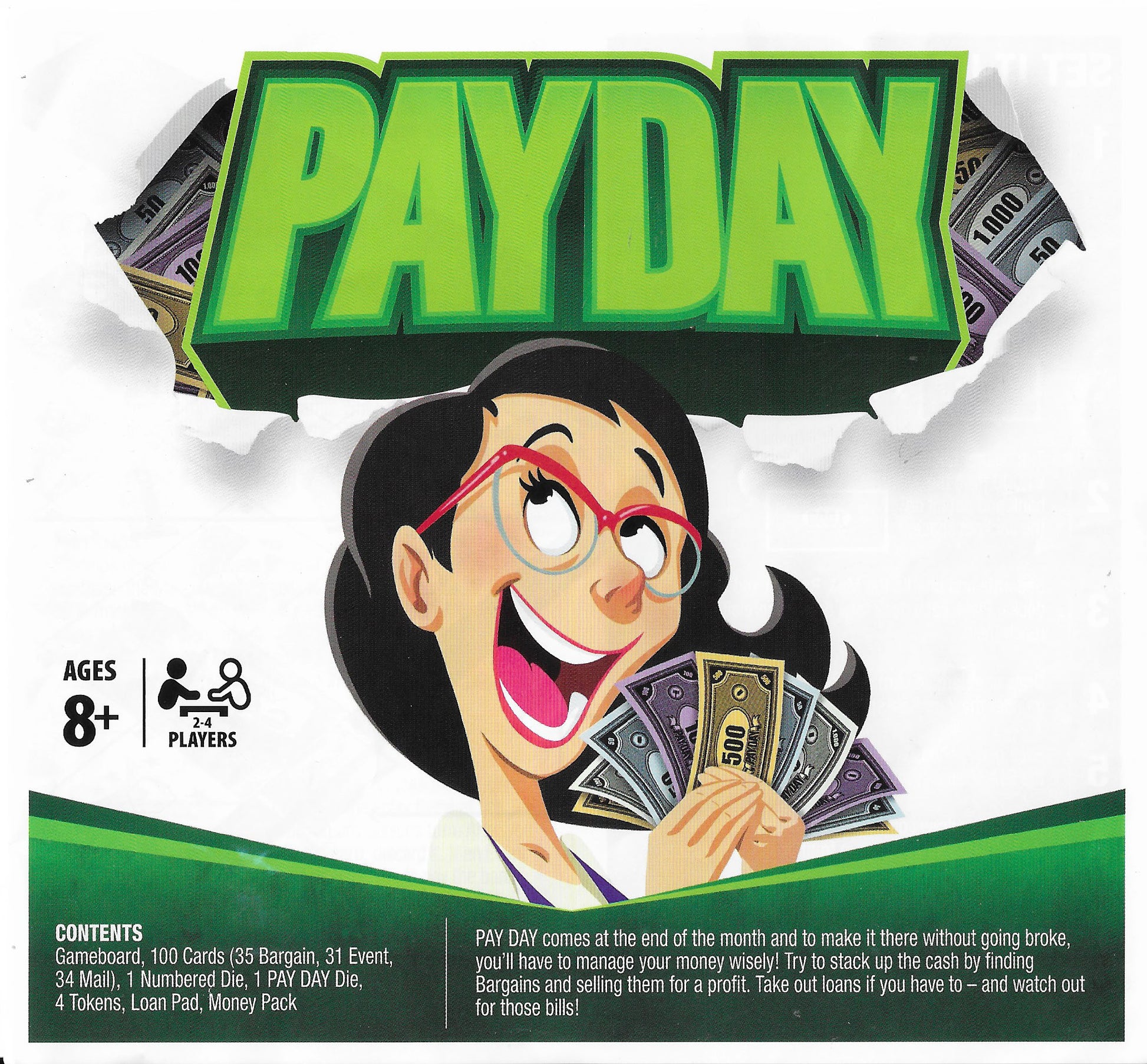 Payday (2016) rules explain how players move, roll dice and take actions.