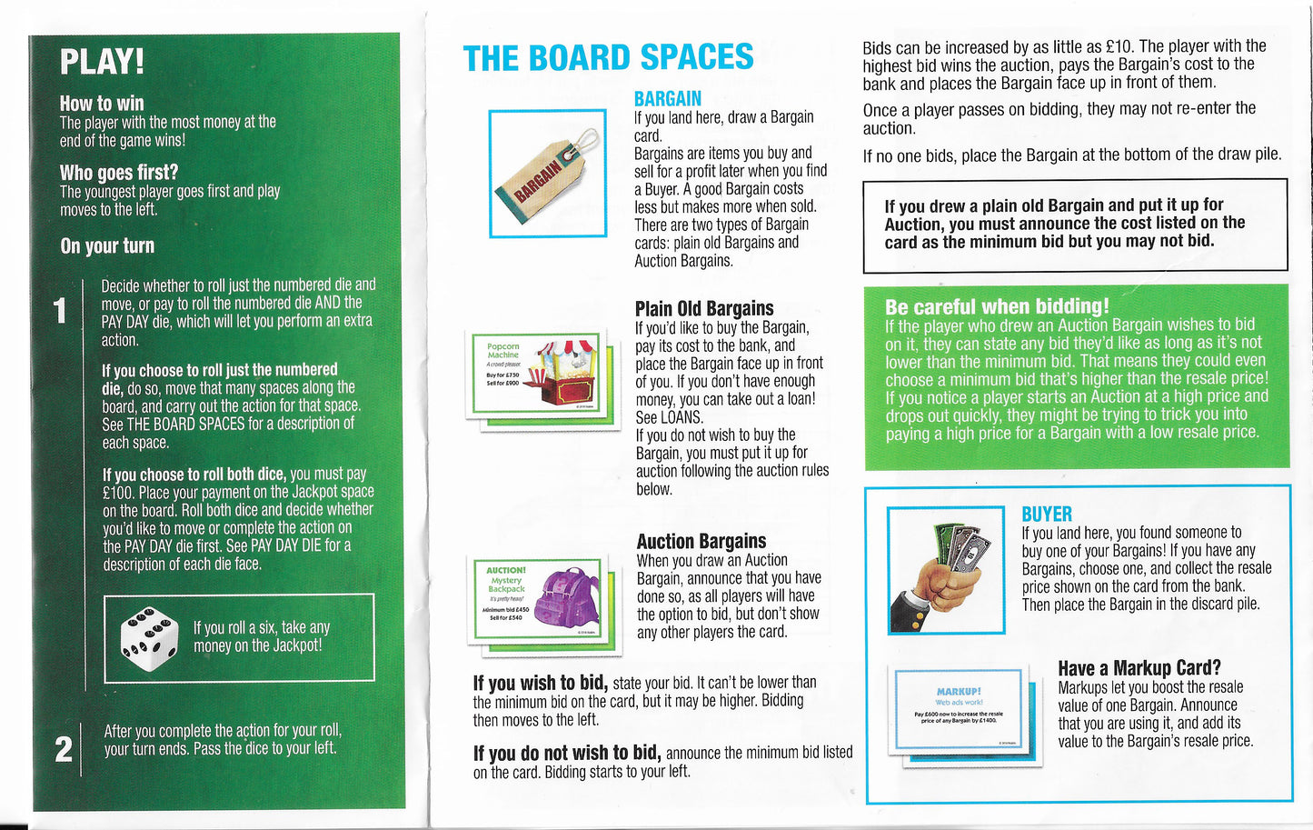 Payday (2016) rules outline how loans and repayments are handled.