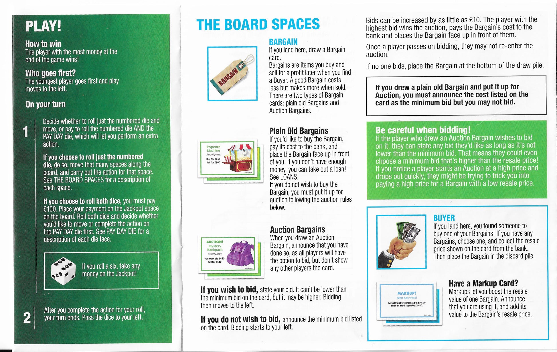 Payday (2016) rules outline how loans and repayments are handled.