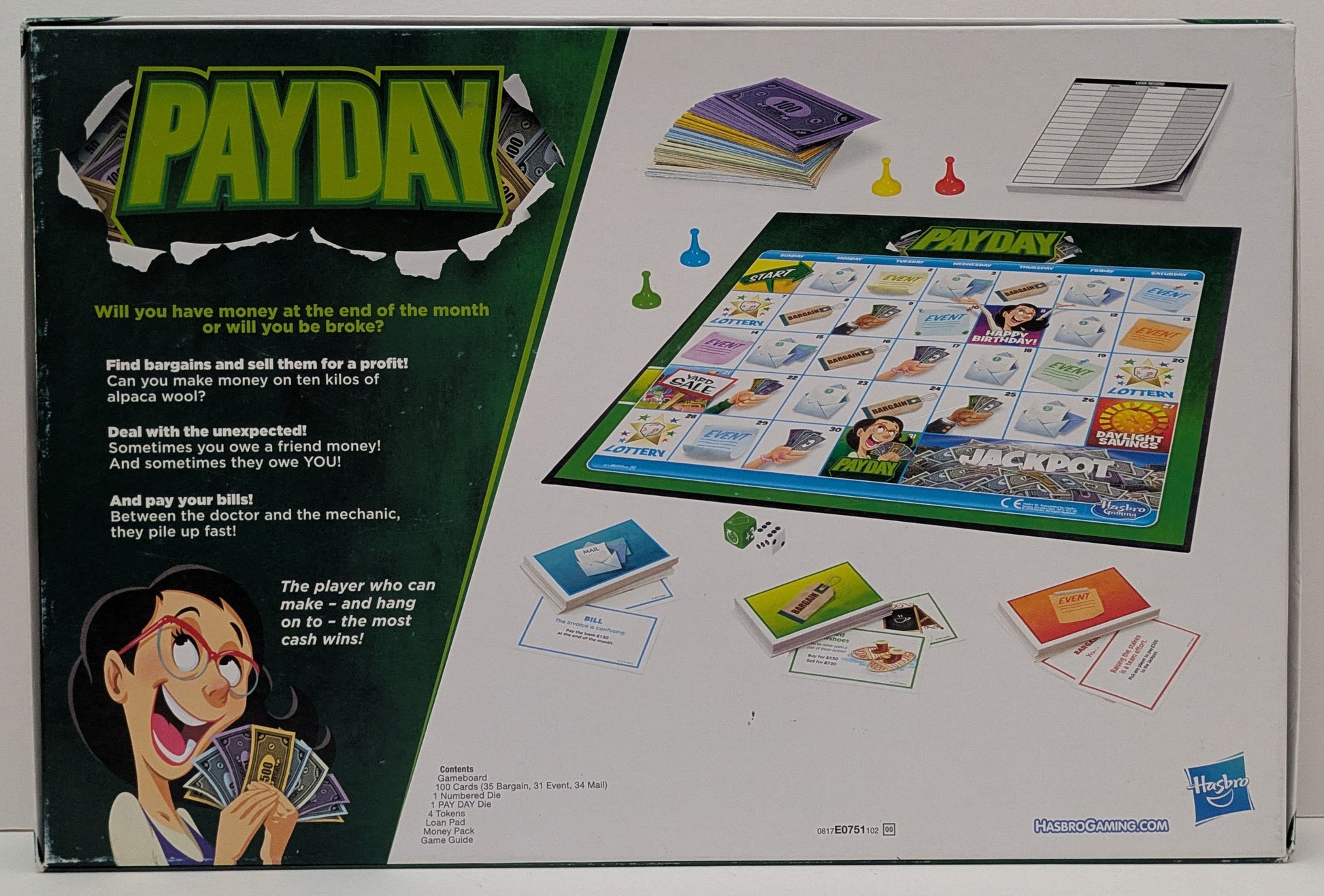 Payday (2016) uses dice movement and card actions to shape each turn.