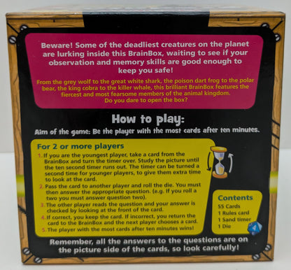 Predators BrainBox (2018) builds observation skills in a lively ten-second memory challenge.