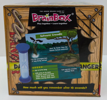 Predators BrainBox (2018) is a quick, educational board game packed with wildlife facts and fun.