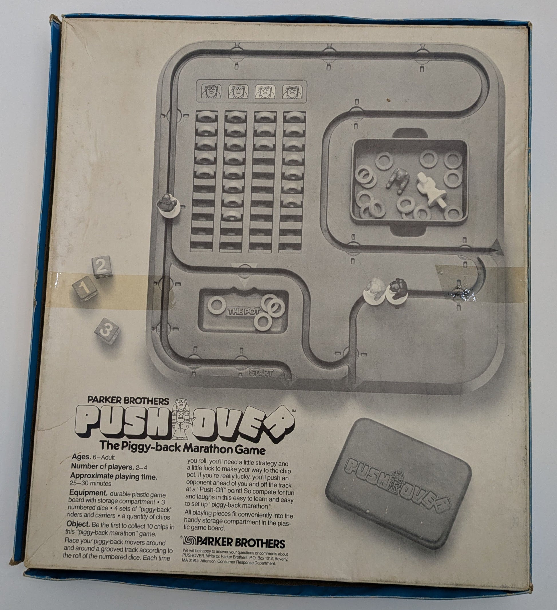 Push Over (1981) by Parker Brothers – The game where every roll is a risk