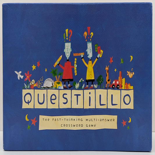 Questillo (1995) – The Fast-Paced Crossword Game Where Words Win Points