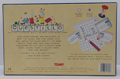 Questillo (1995) turns vocabulary into a competitive sport!