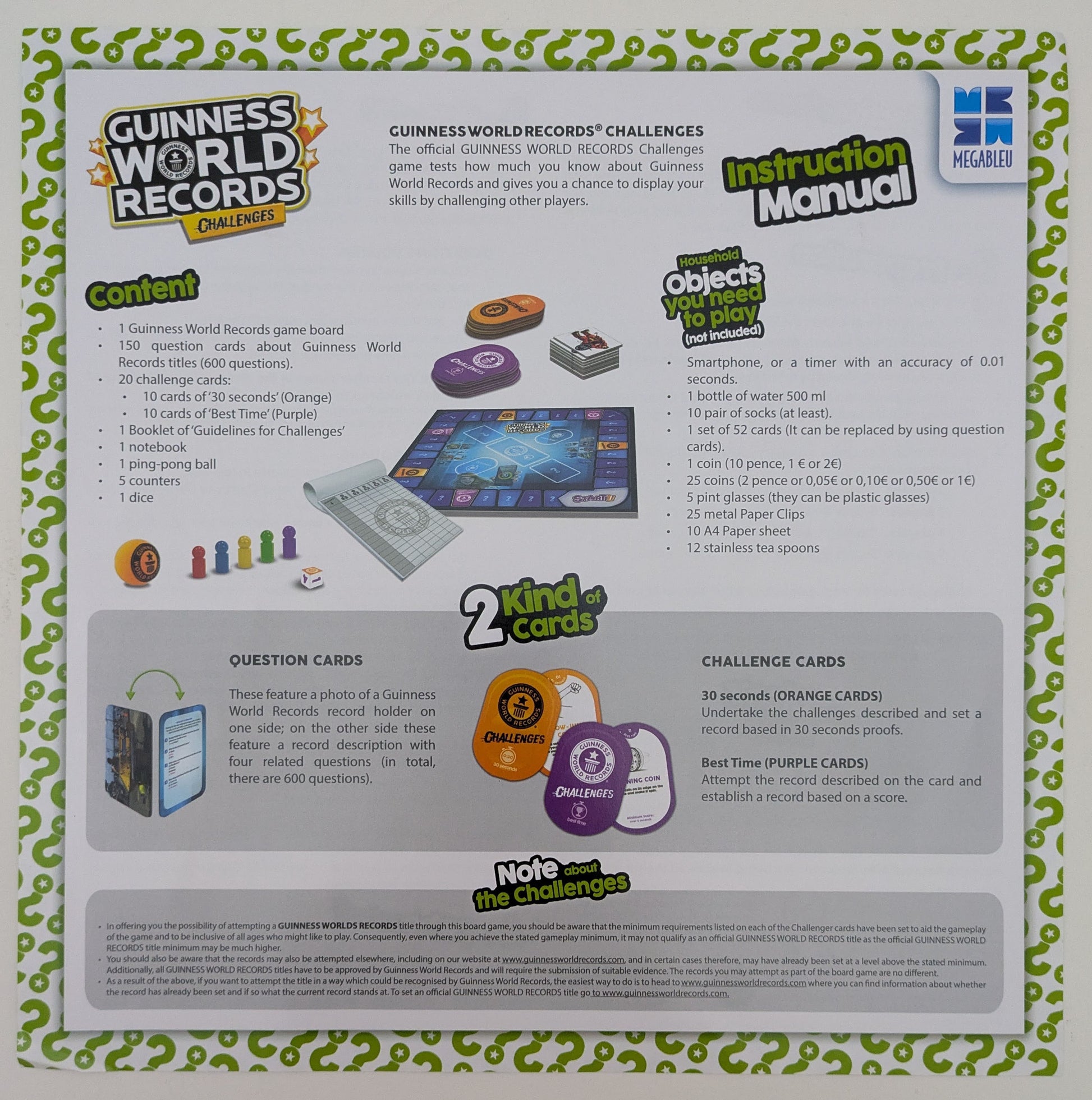 Race against the clock with wild challenges in Guinness World Records Challenges (2018).