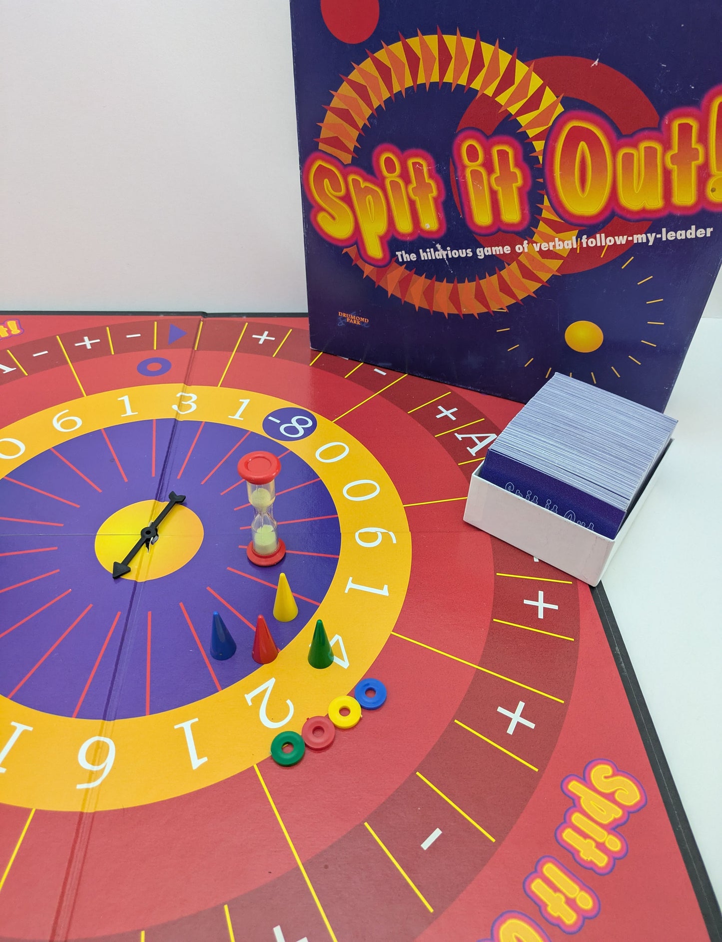 Ready, set, shout! Spit It Out (1996) brings 30 seconds of wild wordplay to your game night.