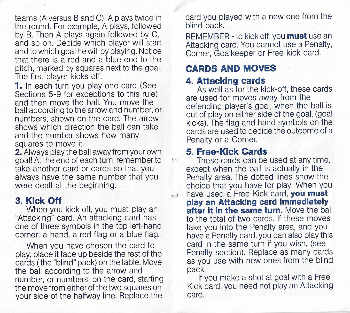 Relive the glory days of tabletop football with Kick-Off (1981).