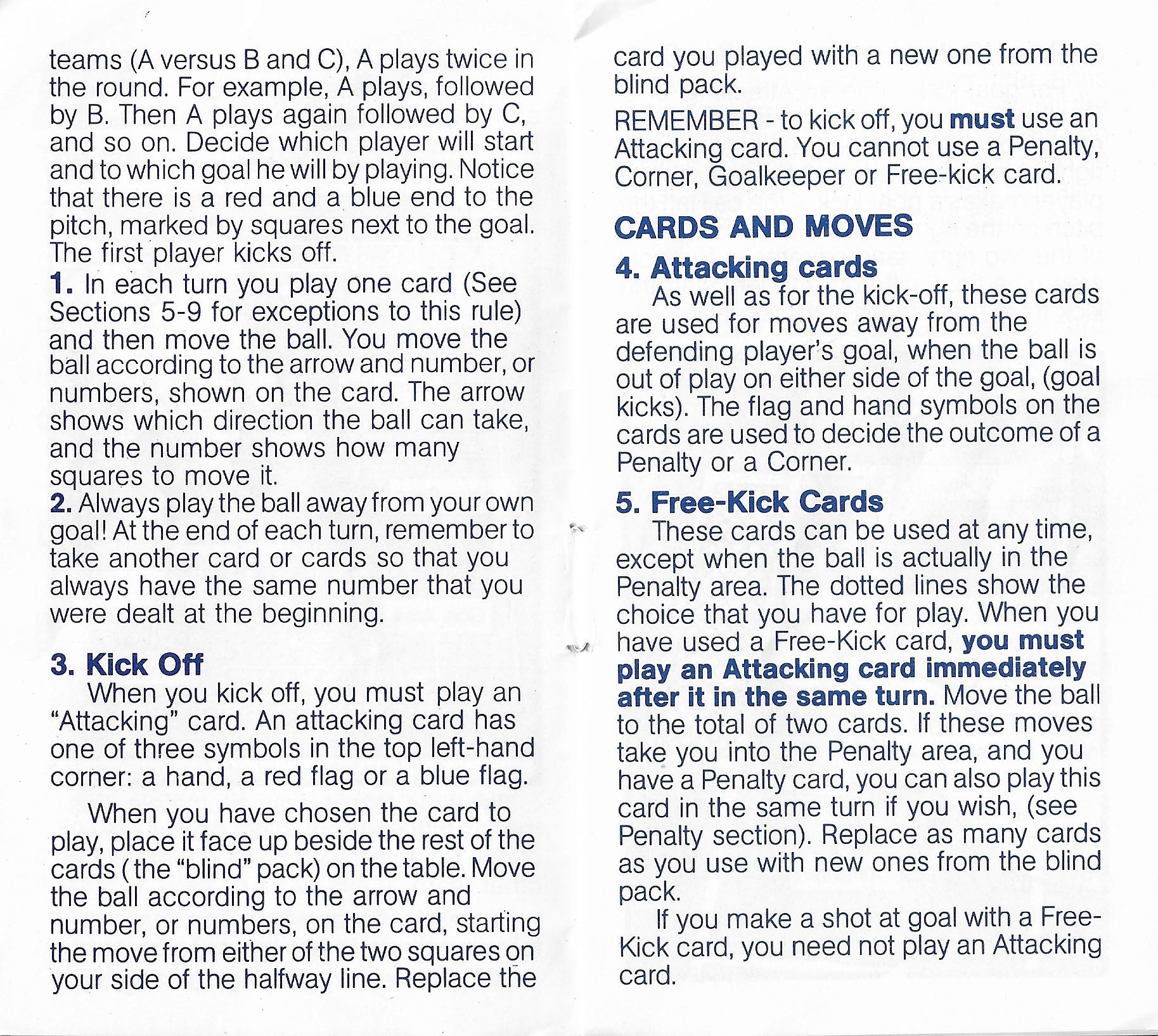 Relive the glory days of tabletop football with Kick-Off (1981).