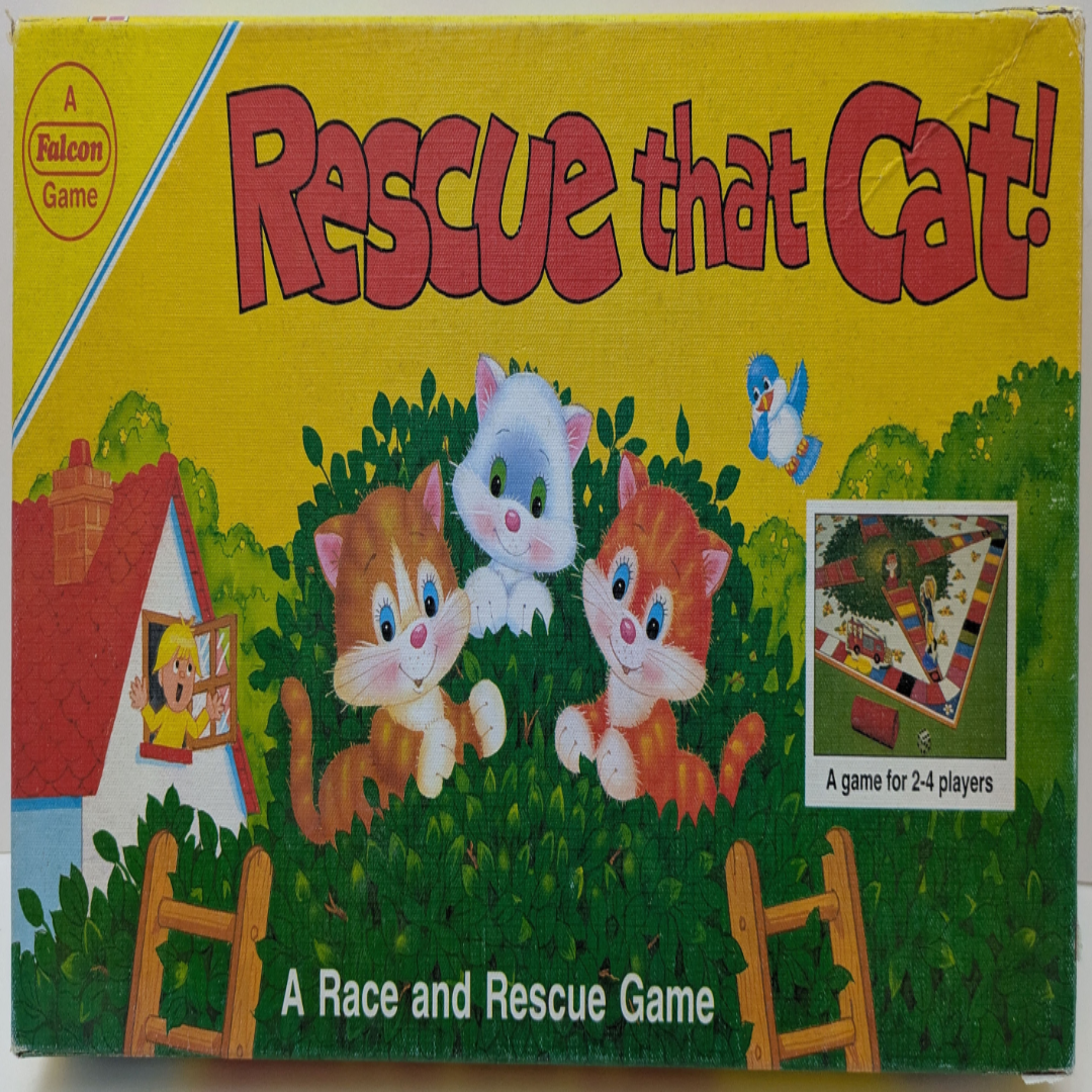Rescue That Cat! (1989) – A Fast-Paced Family Game of Ladders, Luck and Brave Firemen