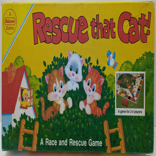 Rescue That Cat! (1989) – A Fast-Paced Family Game of Ladders, Luck and Brave Firemen